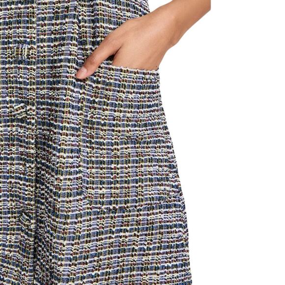 Free People Maxx Tweed Mini Shift Academia Dress - Size Small - Picture 7 of 14